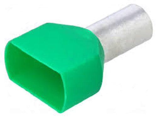 Terminale a Bussolotto 2x16mm Verde 50pz